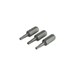 Faithfull FAISBT1025S Security S2 Grade Steel Screwdriver Bits T10SÃÂ xÃÂ 25mm (Pack 3)