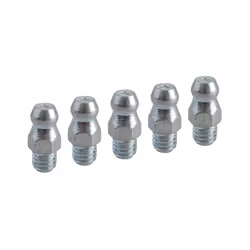 Faithfull Grease Nipple Straight M6 x 1.0 (Pack 5)