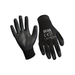 Black PU Coated Gloves - XL (Size 10) (240 Pais) SCAGLOPU240X