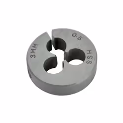 Faithfull HSS Straight Flute Split Die M3 x 0.5 (13/16 O.D)