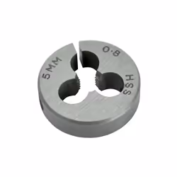 Faithfull HSS Straight Flute Split Die M5 x 0.8 (13/16 O.D)