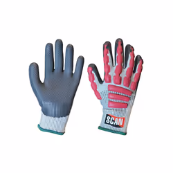Scan Anti-Impact Latex Cut 5 Gloves - Medium (Size 8)