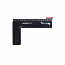 Faithfull Prestige Try Square Black Aluminium 200mm