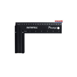 Faithfull Prestige Try Square Black Aluminium 200mm