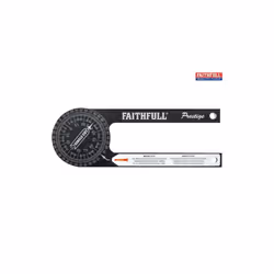 Faithfull Prestige Mitre Saw Protractor Black Aluminium