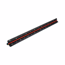 Faithfull Prestige Tri-Scale Engineer Rule Black Aluminium 300mm