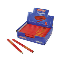 Faithfull Medium Red Carpenter's Pencils (80 Pack)