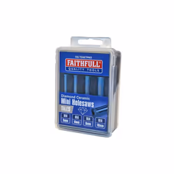 Faithfull Diamond Ceramic Mini Holesaw Set, 4 Piece
