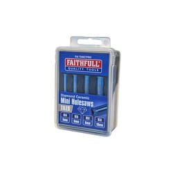 Faithfull Diamond Ceramic Mini Holesaw Set, 4 Piece