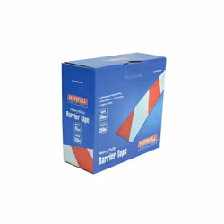 Faithfull Heavy-Duty Barrier Tape Red & White 70mm x 250m 002570250RWTB