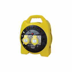 Faithfull Power Plus Enclosed Cable Reel 15m 16 amp 1.5mm Cable 110V