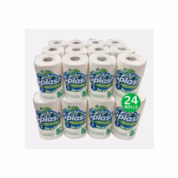 Strong Jumbo Kitchen Roll Splash 3ply Eco Friendly - 24 Rolls