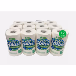 Strong Jumbo Kitchen Roll Splash 3ply Eco Friendly - 12 Rolls