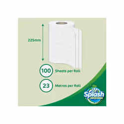 Strong Jumbo Kitchen Roll Splash 3ply Eco Friendly - 12 Rolls
