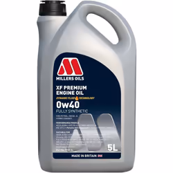 Millers XF Premium 0W-40 Fully Synthetic Engine Oil ACEA A3/B4 5L