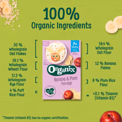 Organic Banana and Plum Porridge, 200g