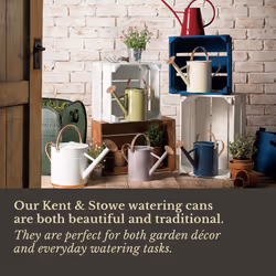 Kent & Stowe 2L Long Reach Watering Can in Forest Green, Rust-Resistant Galvanised Watering Can with Swivel Rose Head, Classic All Year Round Garden - Additional view 4