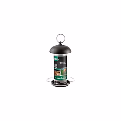 Gardman Black Steel Wild Bird Seed Feeder - 21cm x 10cm x 10cm