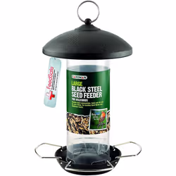 Gardman Large Steel Seed Feeder - Black