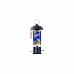 A01515 Steel Nyger Seed Feeder - Black, 10 x 10 x 10 cm