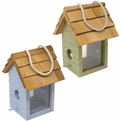 Gardman A04334 Beach Hut Seed Feeder - Green/blue