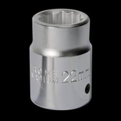 WallDrive&#174; Socket 22mm 3/4&quot;Sq Drive