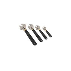 Sealey AK9935 4pc Adjustable Wrench Set Ni-Fe Finish