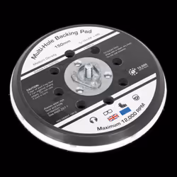 Universal Dust-Free Stick-On DA Backing Pad Ø150mm x 5/16"UNF & M8