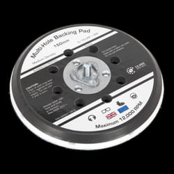 Universal Dust-Free Stick-On DA Backing Pad &#216;150mm x 5/16&quot;UNF & M8