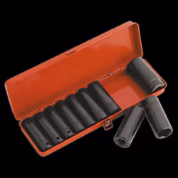 Impact Socket Set 10pc 1/2"Sq Drive Deep Metric