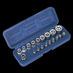TRX-Star* Socket & Bit Set 19pc 3/8&quot;Sq Drive