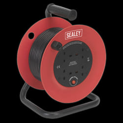 Cable Reel 25m 4 x 230V 1.5mm&#178; Heavy-Duty Thermal Trip