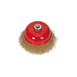 Sealey CBC125 Brassed Steel Cup Brush 125mm M14