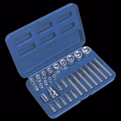 TRX-Star* Socket & Bit Set 30pc 1/4", 3/8" & 1/2"Sq Drive