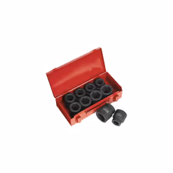 Sealey AK688 10pc 1"Sq Drive Impact Socket Set - Metric/Imperial