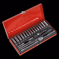 Socket Set 41pc 1/4"Sq Drive 6pt WallDrive® - Metric/Imperial