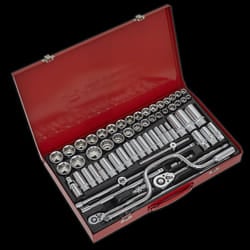 Socket Set 64pc 3/8&quot; & 1/2&quot;Sq Drive 6pt WallDrive&#174; - Metric/Imperial