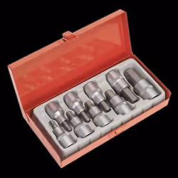 Hex Socket Bit Set 9pc 1/2&quot;Sq Drive