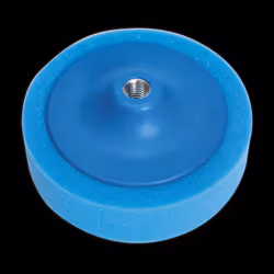 Buffing & Polishing Foam Head &#216;150 x 50mm 5/8&quot;UNC Blue/Medium