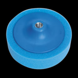Buffing & Polishing Foam Head &#216;150 x 50mm 5/8&quot;UNC Blue/Medium