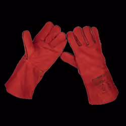 Leather Welding Gauntlets Lined Pair
