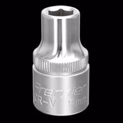 WallDrive&#174; Socket 9mm 1/2&quot;Sq Drive