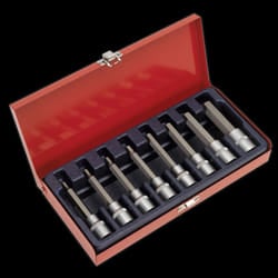 Hex Socket Bit Set 8pc 1/2&quot;Sq Drive Metric