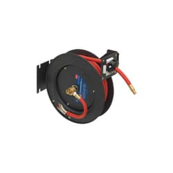 Sealey SA84 Retractable Air Hose Steel Reel 8mtr Ã10mm ID Rubber Hose