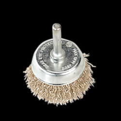 Crimped Wire Cup Brush &#216;50mm with &#216;6mm Shaft