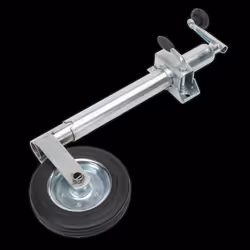 Jockey Wheel & Clamp &#216;50mm - &#216;200mm Solid Wheel
