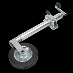 Jockey Wheel & Clamp &#216;50mm - &#216;200mm Solid Wheel