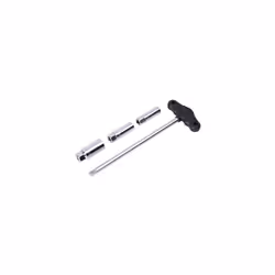 Sealey AK6550 4pc 3/8"Sq Drive T-Bar & Rubber Insert Spark Plug Socket Set
