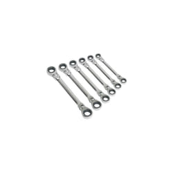 Sealey Siegen S0806 6pc Flexi-Head Double End Ratchet Ring Spanner Set - Metric