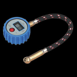 Tyre Pressure Gauge Digital with Leader Hose & Quick Release 0-100psi